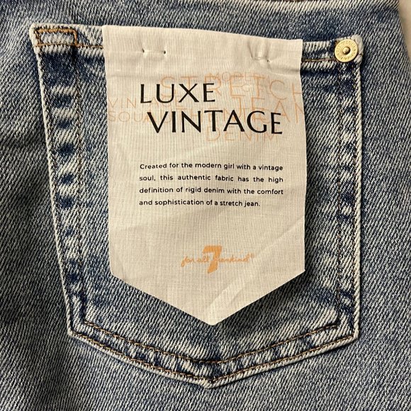NWT! For all 7 Mankind LUXE VINTAGE HIGH WAIST SLIM KICK - Picture 6 of 6